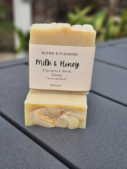 Coconut Milk & Honey Soap *Unscented*