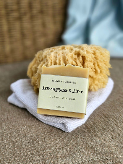 Lemongrass & Lime Coconut Milk bar soap