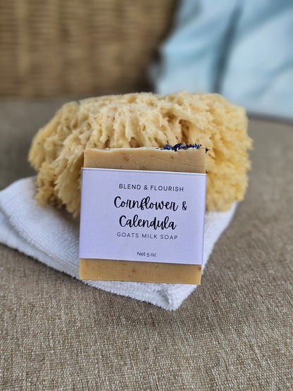 Cornflower & Calendula Goat's Milk soap