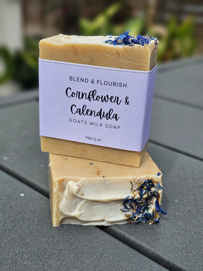 Cornflower & Calendula Goat's Milk soap