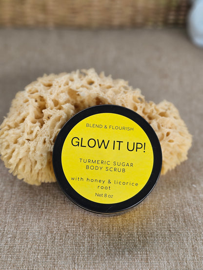 Glow it Up! Turmeric Body Scrub with licorice root