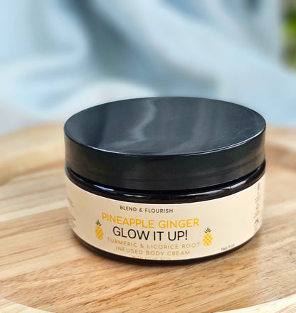 'Glow It Up!' Turmeric Body cream with licorice root and kojic acid 0.5%